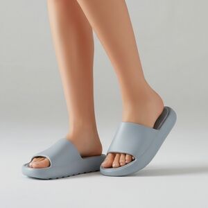 J/Slides Unisex Squish Grey EVA Lightweight Slides Women Size 7